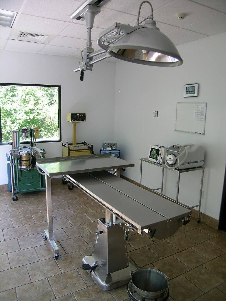Plaistow-Kingston Animal Medical Center surgery room